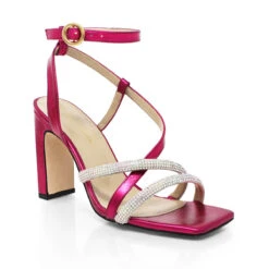 PIA 100 GLAM - Bugambilia Regina Romero Zapato Sandalia Zapatilla Tacon Alto Para Dama En Piel -Reginaromero Tienda de ventas Regina Romero zapato sandalia zapatilla tacon alto Pia 100 bugambilia glam piel 2