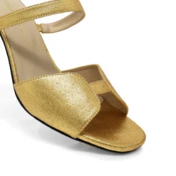 VEGA 60 - Oro Regina Romero Zapato Sandalia Zapatilla Tacon Bajo Para Dama En Piel -Reginaromero Tienda de ventas Regina Romero zapato sandalia zapatilla tacon bajo Vega 60 oro piel 5