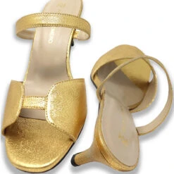 VEGA 60 - Oro Regina Romero Zapato Sandalia Zapatilla Tacon Bajo Para Dama En Piel -Reginaromero Tienda de ventas Regina Romero zapato sandalia zapatilla tacon bajo Vega 60 oro piel 7