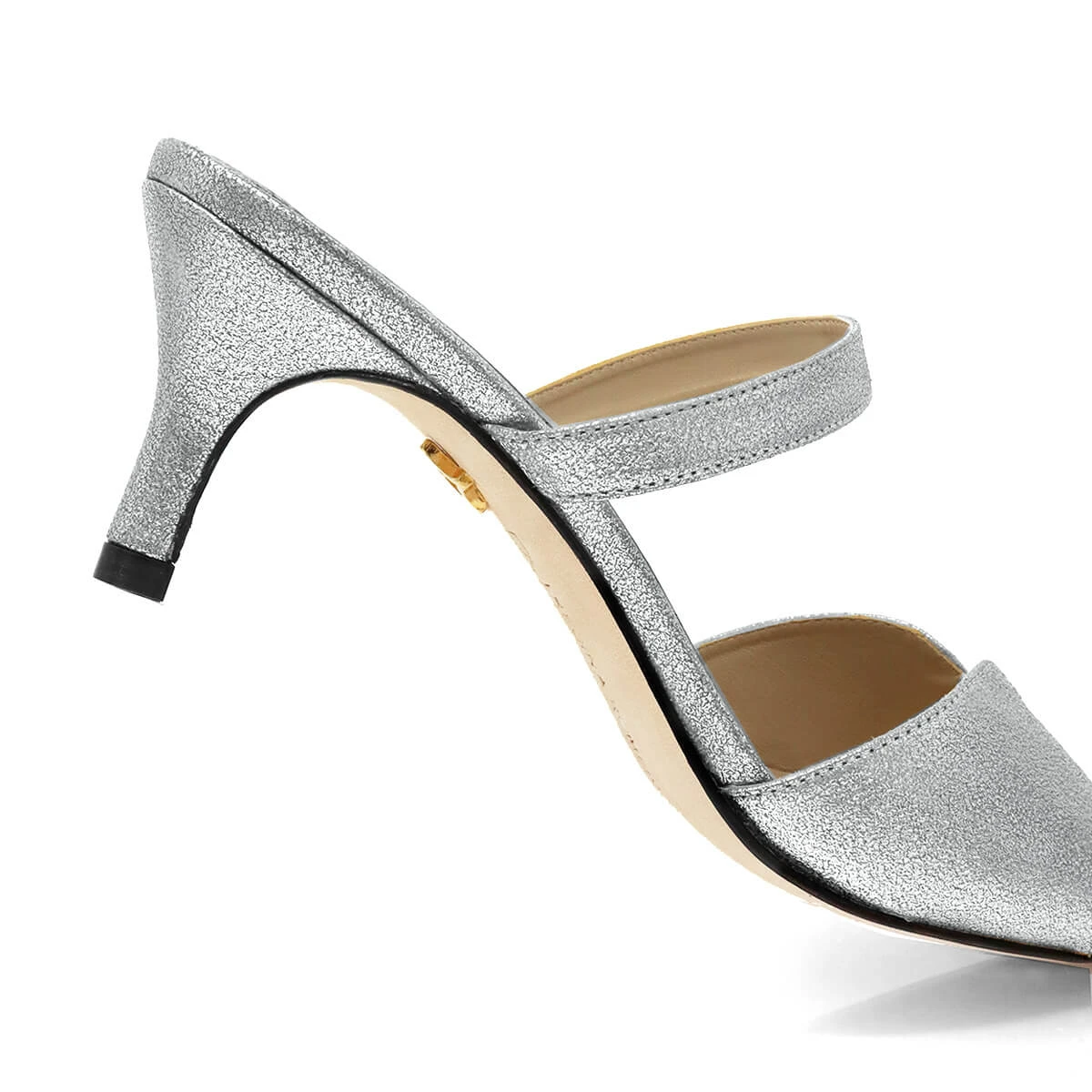 VEGA 60 - Plata Regina Romero Zapato Sandalia Zapatilla Tacon Bajo Para Dama En Piel - Imagen 10