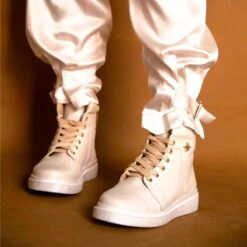 CHIARA 35 - Yogurth Regina Romero Zapato Tenis Urbano Sport Para Dama En Piel -Reginaromero Tienda de ventas Regina Romero zapato tenis urbano sport Chiara 35 latte piel 9