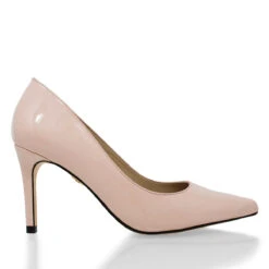 REGINA PUMP 75 - Charol Algodon Regina Romero Zapato Zapatilla Tacon Alto Para Dama En Piel