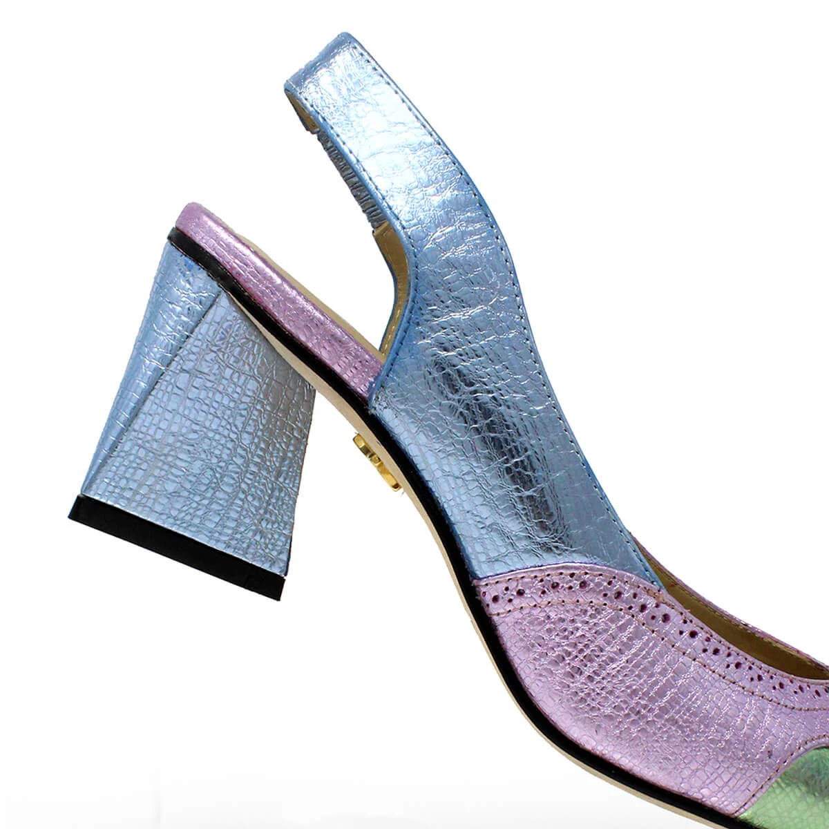 LIZZY 50 - Mix Pastel Regina Romero Zapato Zapatilla Tacon Bajo Para Dama En Piel - Imagen 10