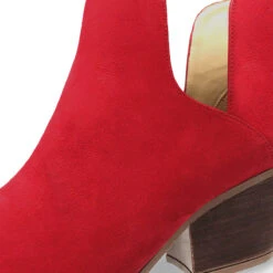 ISSA 60 - Rojo Regina Romero Zapato Bota Botin Tacon Bajo Para Dama En Piel 17 ISSA 60 - Rojo Regina Romero Zapato Bota Botin Tacon Bajo Para Dama En Piel -Reginaromero Tienda de ventas Regina Romero zapatp bota botin tacon bajo Issa 60 rojo nobuck piel 7