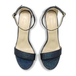 LAURA 125 - Glitter Negro Regina Romero Zapato Sandalia Plataforma Tacon Alto Para Dama En Piel -Reginaromero Tienda de ventas Regina romero zapatilla sandalia plataforma Laura negro piel 3