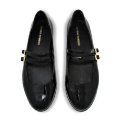 VIOLET - Charol Negro Regina Romero Zapato Flat Balerina De Piso Para Dama En Piel 13 VIOLET - Charol Negro Regina Romero Zapato Flat Balerina De Piso Para Dama En Piel -Reginaromero Tienda de ventas balerinas violet negro regina romero cenital