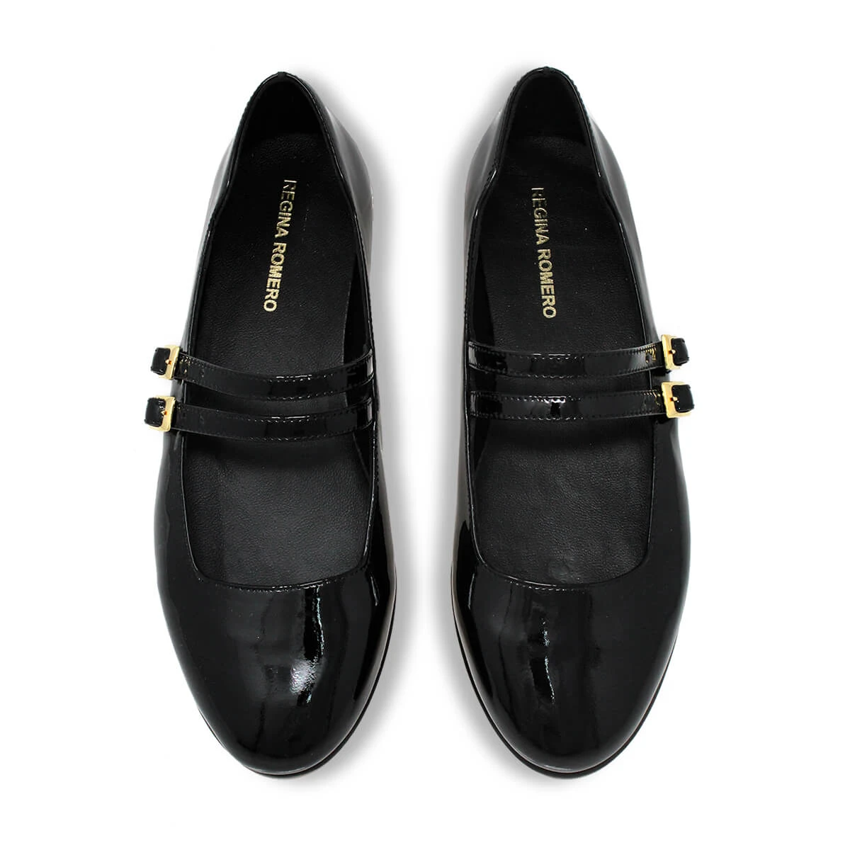 VIOLET - Charol Negro Regina Romero Zapato Flat Balerina De Piso Para Dama En Piel 7 VIOLET - Charol Negro Regina Romero Zapato Flat Balerina De Piso Para Dama En Piel - Imagen 7