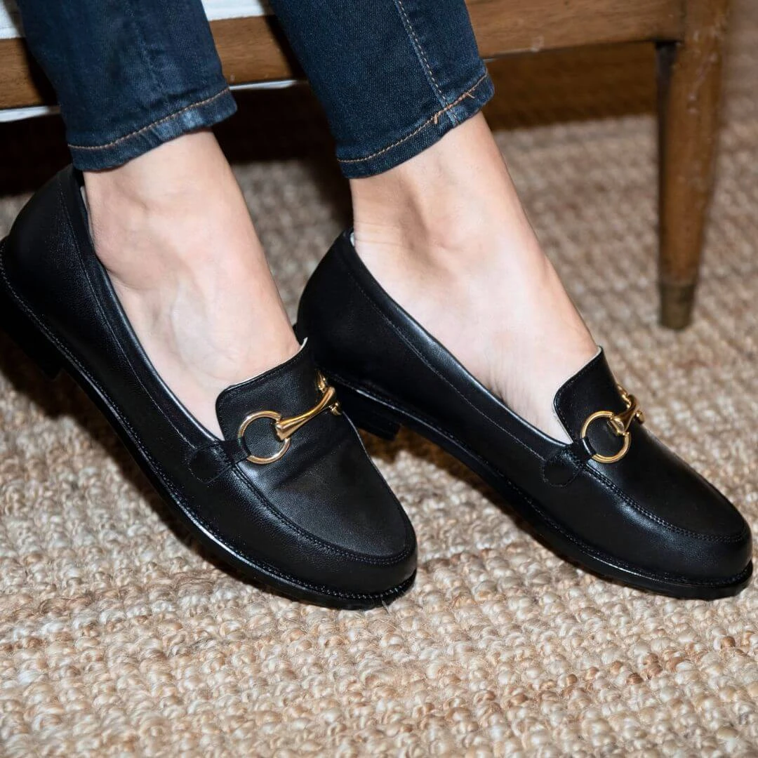 JUDY - Negro Regina Romero Zapato Mocasin De Piso Para Dama En Piel 5 JUDY - Negro Regina Romero Zapato Mocasin De Piso Para Dama En Piel - Imagen 5