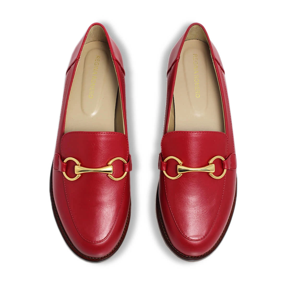 JUDY - Rojo Regina Romero Zapato Mocasin De Piso Para Dama En Piel 8 JUDY - Rojo Regina Romero Zapato Mocasin De Piso Para Dama En Piel - Imagen 8