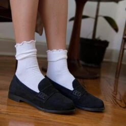 PENNY - Ante Negro Regina Romero Zapato Mocasin De Piso Para Dama En Piel -Reginaromero Tienda de ventas mocasines penny negro regina romero lifestyle 4