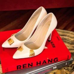 RENI 105 - Latte Regina Romero Zapato Zapatilla Tacon Alto Para Dama En Piel -Reginaromero Tienda de ventas renilatte 2