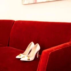 RENI 105 - Latte Regina Romero Zapato Zapatilla Tacon Alto Para Dama En Piel -Reginaromero Tienda de ventas renilatte 3