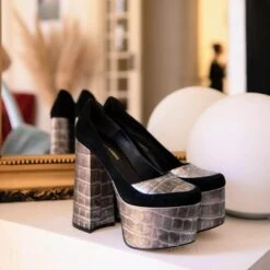 ROSE 150 - Plata Regina Romero Zapato Plataforma Tacon Alto Para Dama En Piel 15 ROSE 150 - Plata Regina Romero Zapato Plataforma Tacon Alto Para Dama En Piel -Reginaromero Tienda de ventas roseplata 4