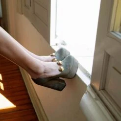 ROXANNE 135 - Ante Verde Regina Romero Zapato Plataforma Tacon Alto Para Dama En Piel -Reginaromero Tienda de ventas roxanneverde