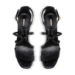 CALIPSO 95 - Negro Regina Romero Zapato Sandalia Plataforma Tacon Alto Para Dama En Piel -Reginaromero Tienda de ventas sandalias plataforma calipso negro regina romero cenital