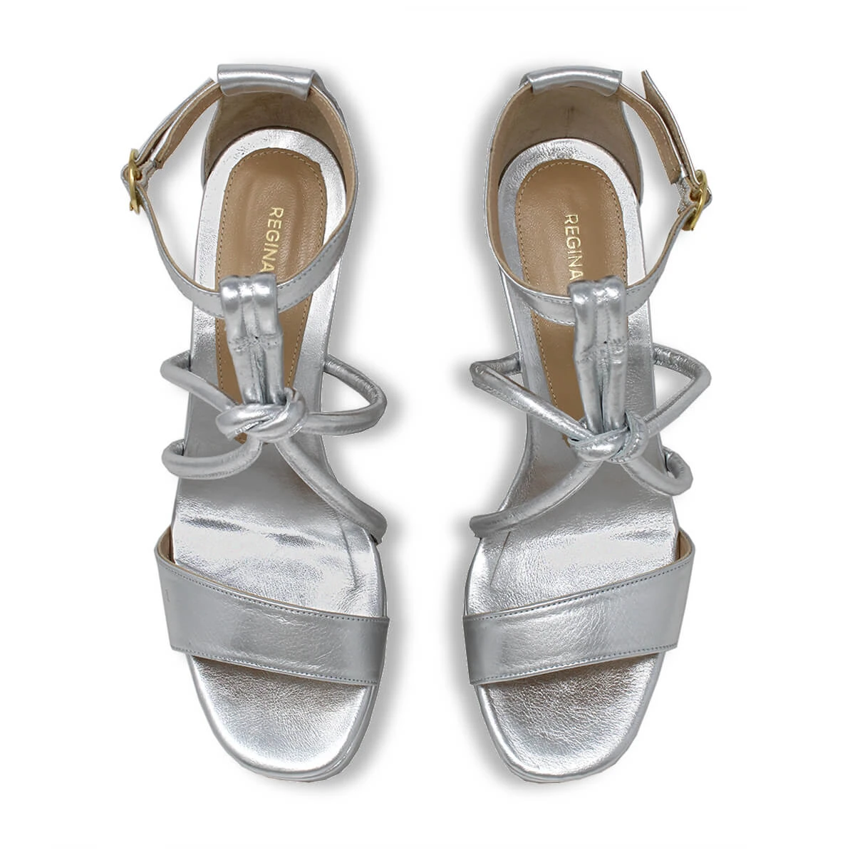 CALIPSO 95 - Plata Regina Romero Zapato Sandalia Plataforma Tacon Alto Para Dama En Piel 8 CALIPSO 95 - Plata Regina Romero Zapato Sandalia Plataforma Tacon Alto Para Dama En Piel - Imagen 8