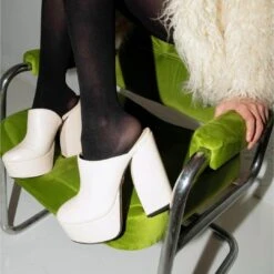 SUZETTE 135 - Latte Regina Romero Zapato Plataforma Tacon Alto Para Dama En Piel -Reginaromero Tienda de ventas suzettelatte