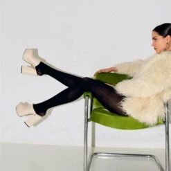 SUZETTE 135 - Latte Regina Romero Zapato Plataforma Tacon Alto Para Dama En Piel -Reginaromero Tienda de ventas suzettelatte 2