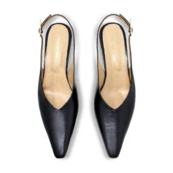 FENICIA 60 - Negro Regina Romero Zapato Zapatilla Tacon Bajo Para Dama En Piel -Reginaromero Tienda de ventas zapatillas fenicia negro regina romero cenital