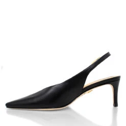 FENICIA 60 - Negro Regina Romero Zapato Zapatilla Tacon Bajo Para Dama En Piel -Reginaromero Tienda de ventas zapatillas fenicia negro regina romero izquierda