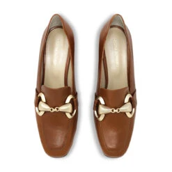 GRETA 40 - Miel Regina Romero Zapato Zapatilla Tacon Bajo Para Dama En Piel -Reginaromero Tienda de ventas zapatillas greta cafe regina romero cenital