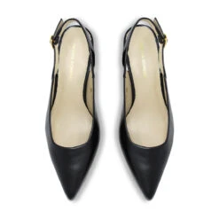 LARA 50 - Negro Regina Romero Zapato Zapatilla Tacon Bajo Para Dama En Piel -Reginaromero Tienda de ventas zapatillas lara negro regina romero cenital