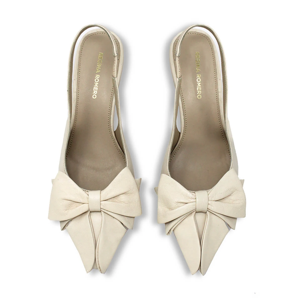 MIMI 50 - Latte Regina Romero Zapato Sandalia Zapatilla Tacon Bajo Para Dama En Piel 8 MIMI 50 - Latte Regina Romero Zapato Sandalia Zapatilla Tacon Bajo Para Dama En Piel - Imagen 8