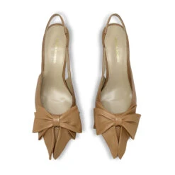 MIMI 50 - Camel Regina Romero Zapato Sandalia Zapatilla Tacon Bajo Para Dama En Piel -Reginaromero Tienda de ventas zapatillas mimi nude regina romero cenital