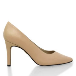 REGINA PUMP 75 - Beige Regina Romero Zapato Zapatilla Tacon Alto Para Dama En Piel