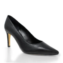 REGINA PUMP 75 - Negro Regina Romero Zapato Zapatilla Tacon Alto Para Dama En Piel -Reginaromero Tienda de ventas zapatillas pump negro regina romero 3 4