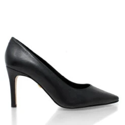 REGINA PUMP 75 - Negro Regina Romero Zapato Zapatilla Tacon Alto Para Dama En Piel