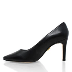 REGINA PUMP 75 - Negro Regina Romero Zapato Zapatilla Tacon Alto Para Dama En Piel -Reginaromero Tienda de ventas zapatillas pump negro regina romero izquierda