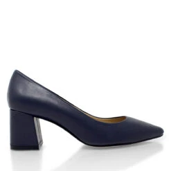 TAMARA 50 - Azul Marino Regina Romero Zapato Zapatilla Tacon Bajo Para Dama En Piel