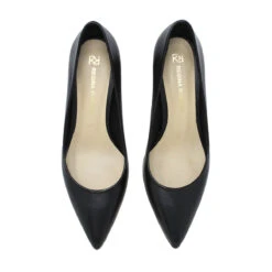 TAMARA 50 - Negro Regina Romero Zapato Zapatilla Tacon Bajo Para Dama En Piel -Reginaromero Tienda de ventas zapatillas tamara negro regina romero cenital