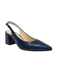 TANIA 50 - Marino Regina Romero Zapato Zapatilla Tacon Bajo Para Dama En Piel -Reginaromero Tienda de ventas zapatillas tania marino regina romero 3 4