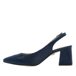 TANIA 50 - Marino Regina Romero Zapato Zapatilla Tacon Bajo Para Dama En Piel -Reginaromero Tienda de ventas zapatillas tania marino regina romero izquierda