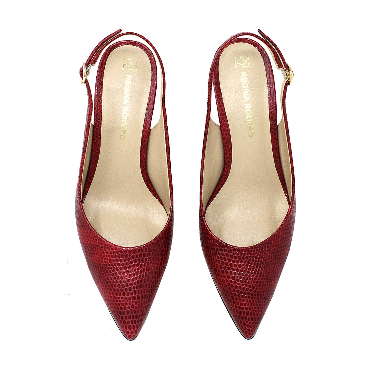 TANIA 50 - Rojo Regina Romero Zapato Zapatilla Tacon Bajo Para Dama En Piel 8 TANIA 50 - Rojo Regina Romero Zapato Zapatilla Tacon Bajo Para Dama En Piel - Imagen 8