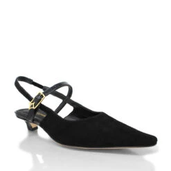 VANINA 30 - Negro Regina Romero Zapato Zapatilla Tacon Bajo Para Dama En Piel -Reginaromero Tienda de ventas zapatillas vanina negro regina romero 3 4