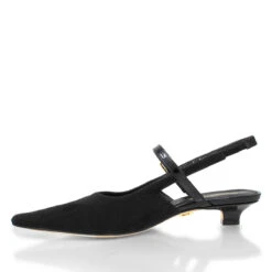 VANINA 30 - Negro Regina Romero Zapato Zapatilla Tacon Bajo Para Dama En Piel -Reginaromero Tienda de ventas zapatillas vanina negro regina romero izquierda